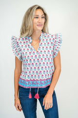 Sadie Blouse | Coastal Sunrise