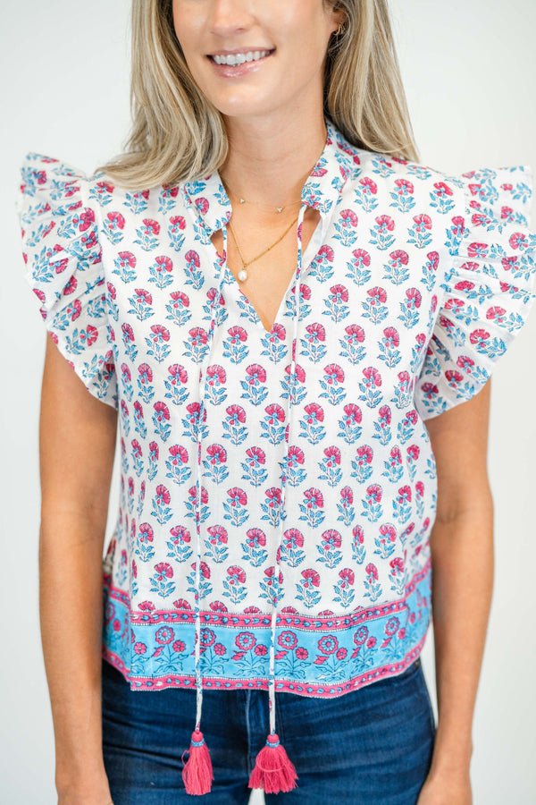 Sadie Blouse | Coastal Sunrise