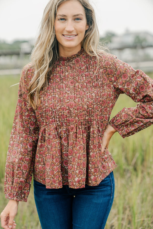 Kinsley Blouse | Apple Cinnamon