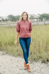 Ellie Blouse | Cranberry