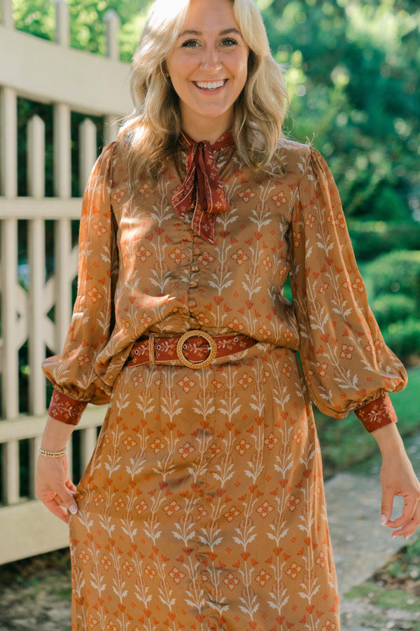 Jamie Blouse | Cranberry Vines