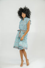 Bays Blouse | Aqua Splash