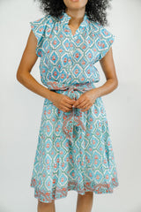 Bays Blouse | Aqua Splash