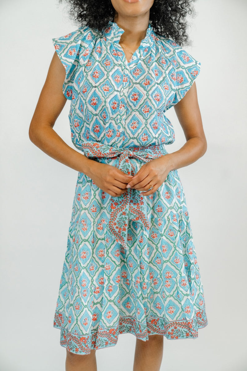 Bays Blouse | Aqua Splash