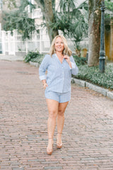 Isla Blouse | Seersucker