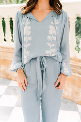 Kennedy Pant | Pearl Blue