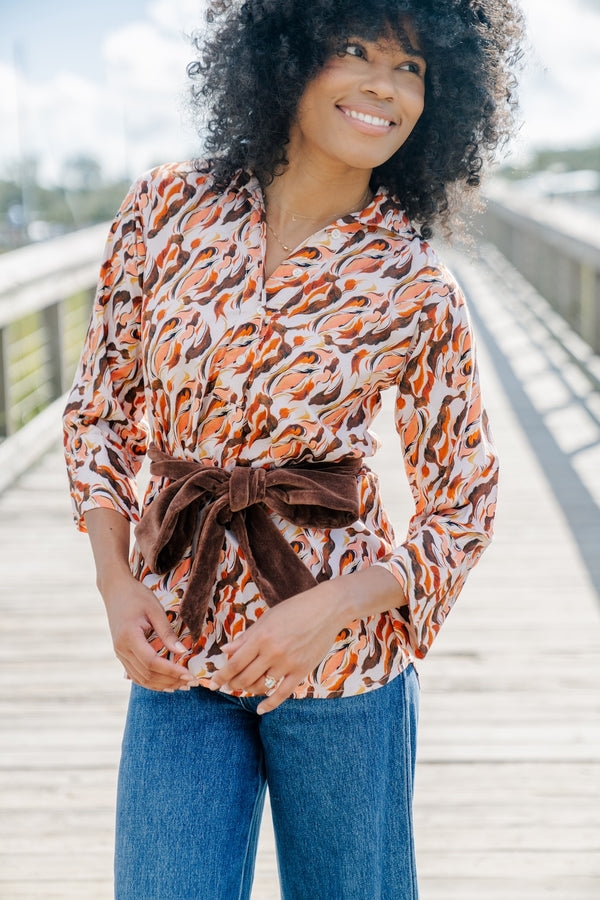 Skyler Blouse | Coffee Bean