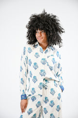 Millie Blouse | Petite Blue