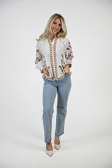 Casey Blouse | Ivory Canopy