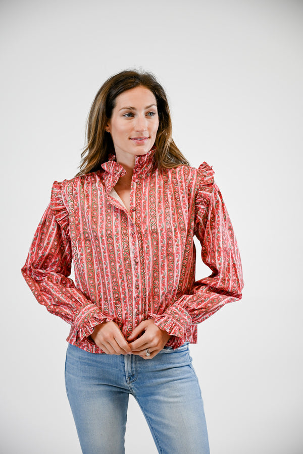 Shelbi Blouse | Cranberry