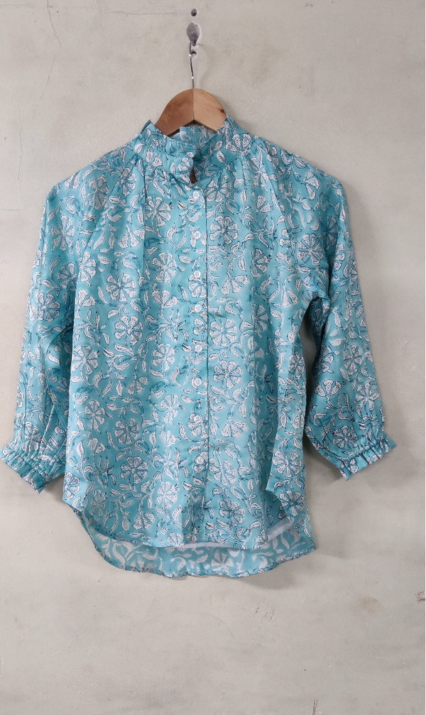 Sage Blouse | Ethereal Blue